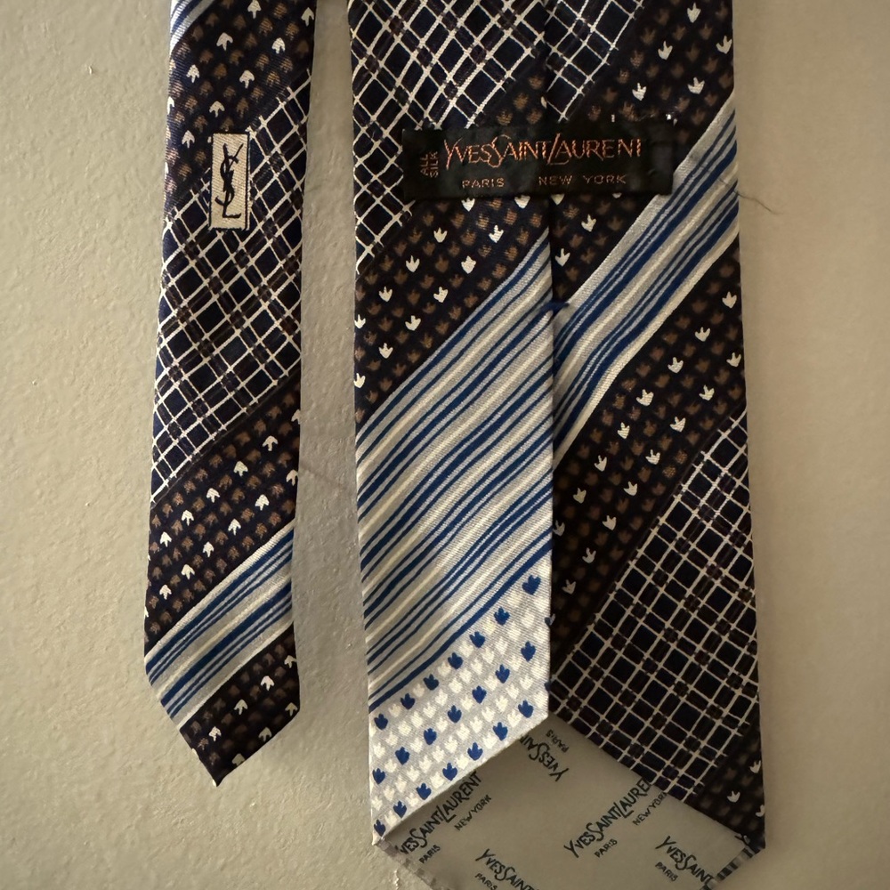 vintage yves saint laurent tie.
